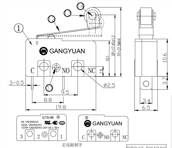 微動(dòng)開關(guān)G15-06SN05-50-1118